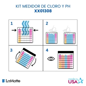 Instructivo para el kit medidor de cloro y pH visual XX01308