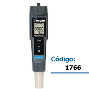 Medidor portátil de pH, solidos disueltos totales (TDS), salinidad, temperatura