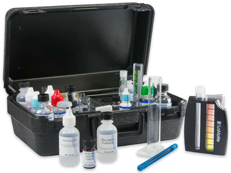 kit quimico de analisis agua natural