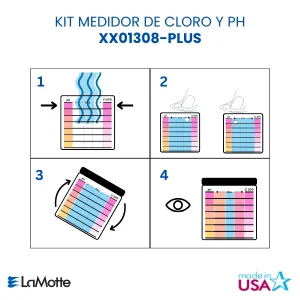 Instructivo para el kit medidor de cloro y pH visual XX01308-PLUS