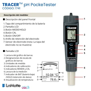 pH TRACER PockeTester de LaMotte